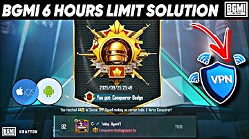 HOW TO INCREASE BGMI TIME LIMIT ANDROID AND iOS 4.1 UPDATE