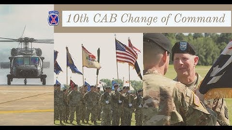 10th Combat Aviation Brigade change of command