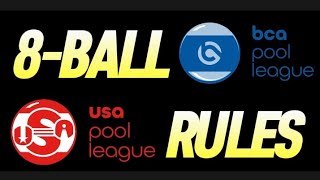 BCA Players League 8-ball rules USAPL #8ballpool #billiards #poolplayer #BCA #CSI
