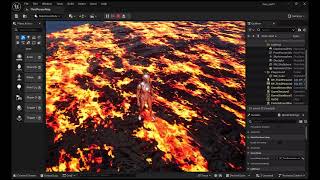 Lava material test (Unreal Engine)