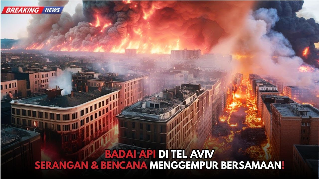 BADAI API TEL AVIV 💥 SERANGAN & BENCANA MENGGEMPUR BERSAMAAN! - YouTube