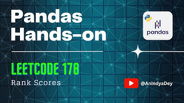 Leetcode 178 - Rank Scores | Pandas Hands-on | #leetcode #python #pandas