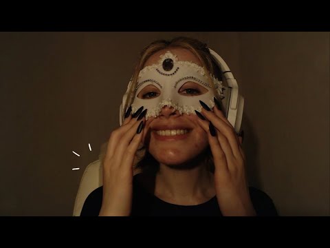 ASMR para no pensar en nada 💤˚ ☾ .⭒˚ (probando nuevos sonidos con el antifaz)