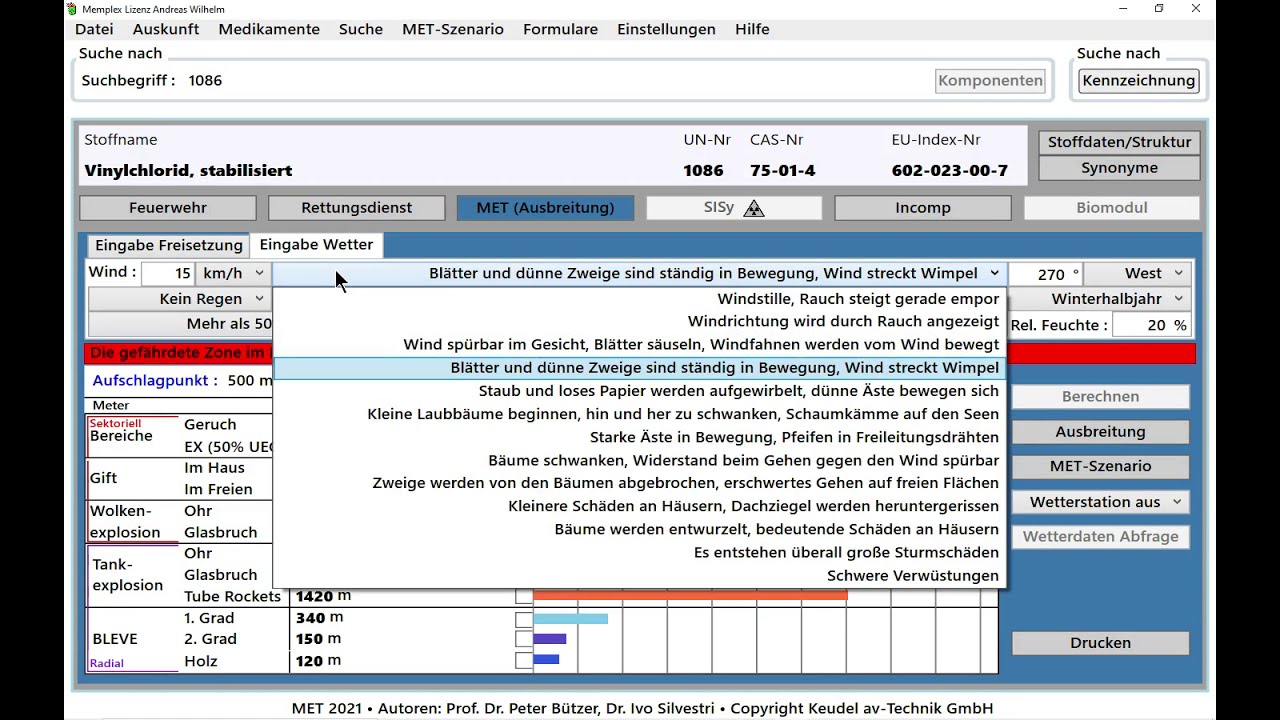 MEMPLEX Anwendungsbeispiel Vinylchlorid
