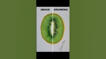 Real or Drawing? Mind-Blowing Kiwi Art! 🎨🍃 #shorts