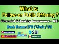 What is Follow-on Public Offering ? | Financial & Banking Awareness - 100 | Bank Exams | PO/Clerk/SO