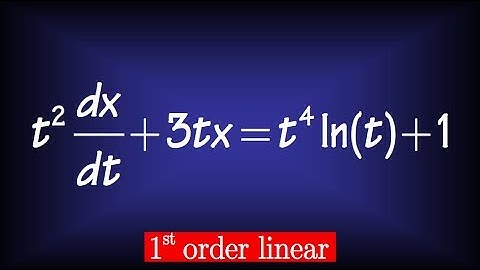 first order linear differential equation, 2.3#19