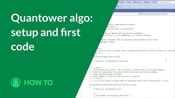 Quantower algo: setup and first code. Visual Studio 2019