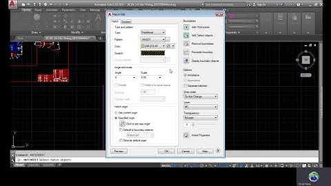 SỬ DỤNG LỆNH HATCH TRONG AUTOCAD( KHẮC PHỤC LỖI HATCH KHÔNG ĐƯỢC)