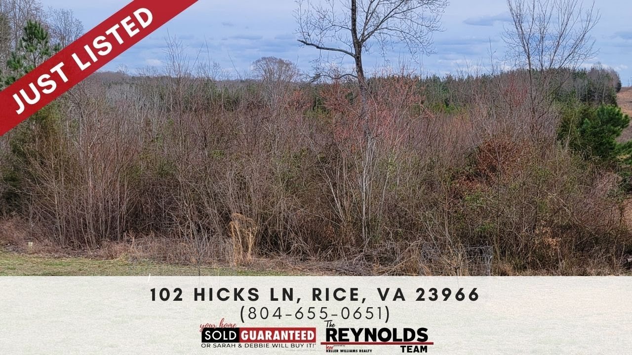 Awesome Rice Land for Sale $140K or Trade The Reynolds Team (804) 655 0651