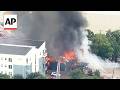Crews search for missing people after fire destroys apartment building in Dallas