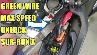 How to Remove the Speed limiter Sur-Ron X Light-bee (Green Wire) FREE HACK
