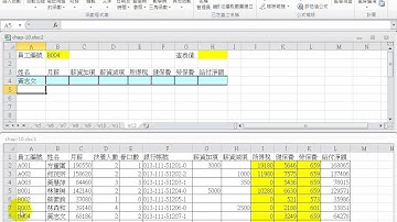 台灣商管教材研發學會數位教材_EXCEL-VBA影音教學-第二篇：函數_單元10：查表-主題06：薪資查詢-1