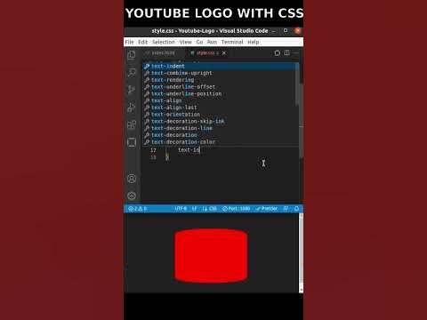 How To Create Youtube Logo Using CSS | #shorts - YouTube