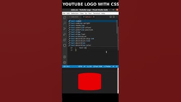 How To Create Youtube Logo Using CSS | #shorts