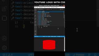 How To Create Youtube Logo Using CSS | #shorts
