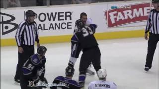 Steve Downie vs Willie Mitchell Nov 4, 2010