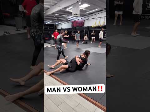 MMA Girl Submits a Man 🔥 #bjj #wmma #mma