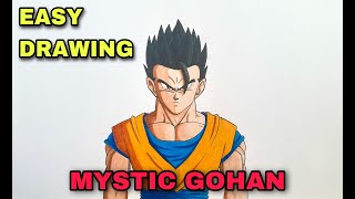 Drawing Gohan Mystic | Dragon Ball Super | Kakashi Art screenshot 2