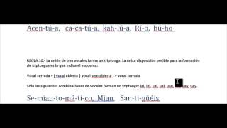 Separación de sílabas 4