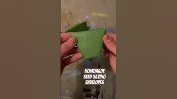 Today on the Homestead: Crafting Paper Envelopes for Seed Saving |Easy Folding Techniques #shorts