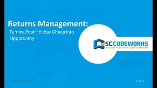 Returns Management: Turning Chaos into Opportunity