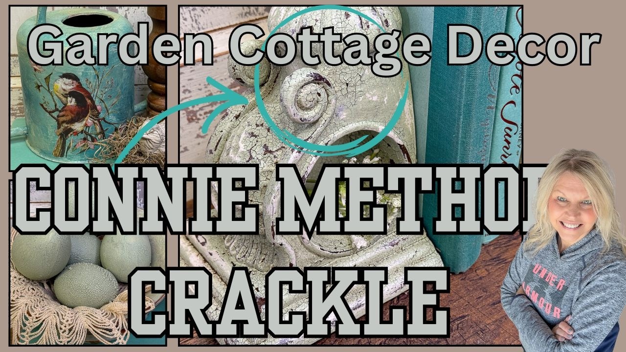 Cozy Spring Garden Decor with the Perfect Crackle Finish