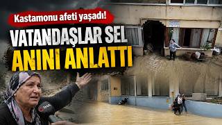 Cide'yi Sel Vurdu, Vatandaşlar Mağdur Oldu: Yatağımı Bile Kurtaramadım!