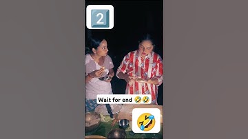 wait for end 🤣🤣#ginnipandey #poojapandey #waitforend #momos #fun #reaction