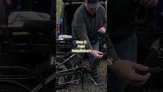 Let’s fold the Ride1Up Portola Foldable Electric Bike! Super Simple! #ride1up #portola #ebike
