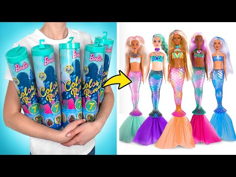 Видео: Распаковка Барби-русалок, меняющих цвет