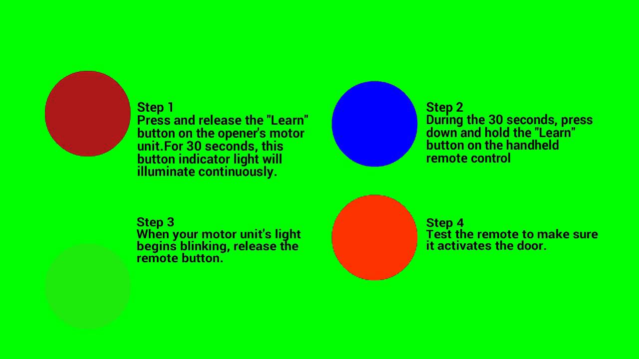 How to Reset Remotes on a Liftmaster Garage Door YouTube