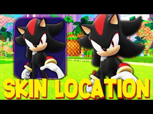 SHADOW THE HEDGEHOG CHARACTER SKIN LOCATION? (Roblox Sonic Speed