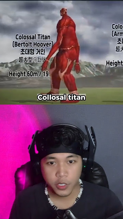 Siapakah Raksasa Titan Yang Paling Besar di Attack On Titan? 😲 #shorts