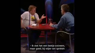 peter r de vries verteld dat hij eens ontvoerd is geweest met pistool op zijn hoofd.hij was bang.