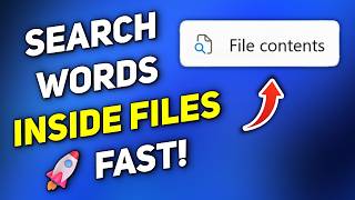 How to Search for Words within Files on Windows 11