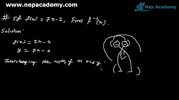 Grade 10, Optional Mathematics for Nepali Students - #6 Inverse Function Exercise