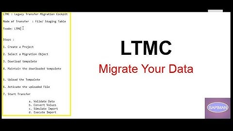 SAP Techno-Functional || LTMC || Migrate Your data || Step by Step Process