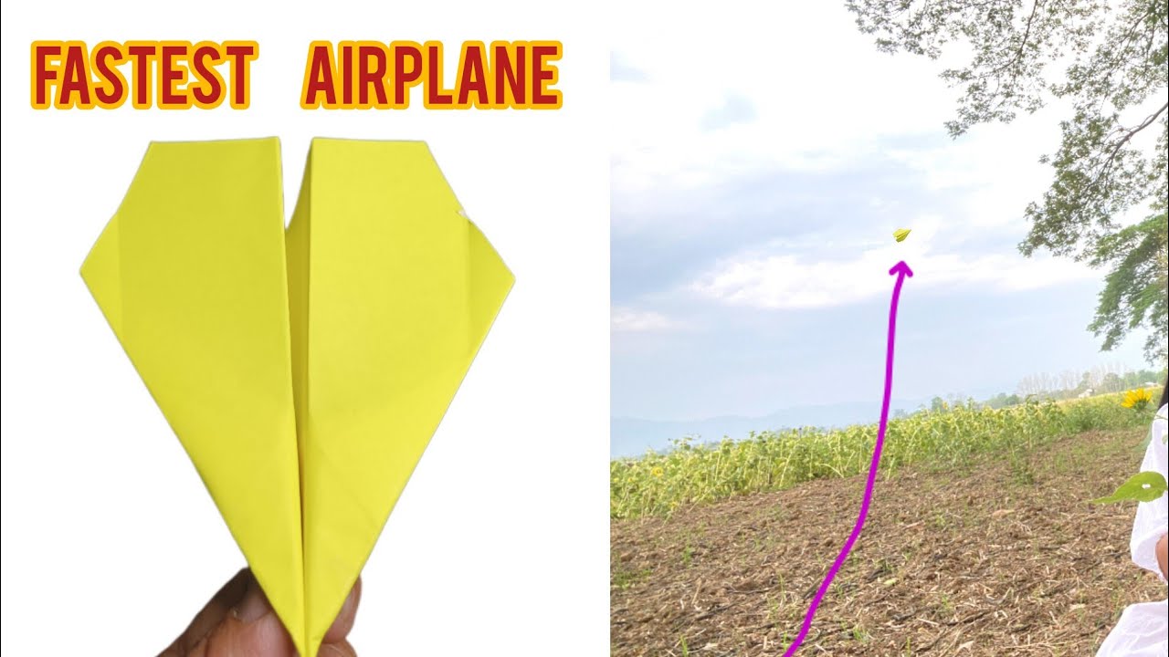 Супербыстрый самолет | как сделать летающий бумажный самолетик-оригами 