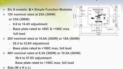 TDK Lambda LS Series  Single Output Power Supplies
