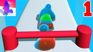Blob Runner 3D  - Walkthrough Gameplay  Part 1 -  ( iOS / Android ) - Level 5 - 31