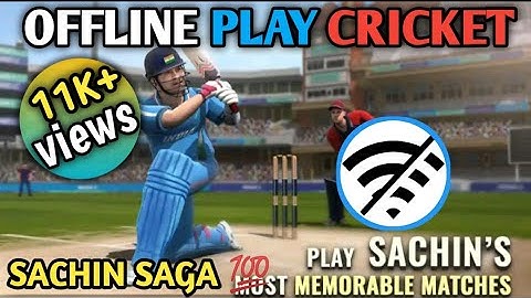 How to play offline Sachin saga cricket game in android