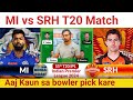 Mi vs srh predictionmi vs srh  teammumbai vs hyderabad  ipl 55th t20 match