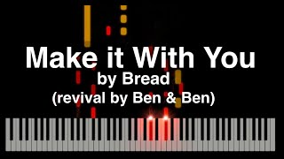 Make it With You (piano sheet music) - Bread (Ben&Ben Version)