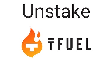 Unstake TFuel