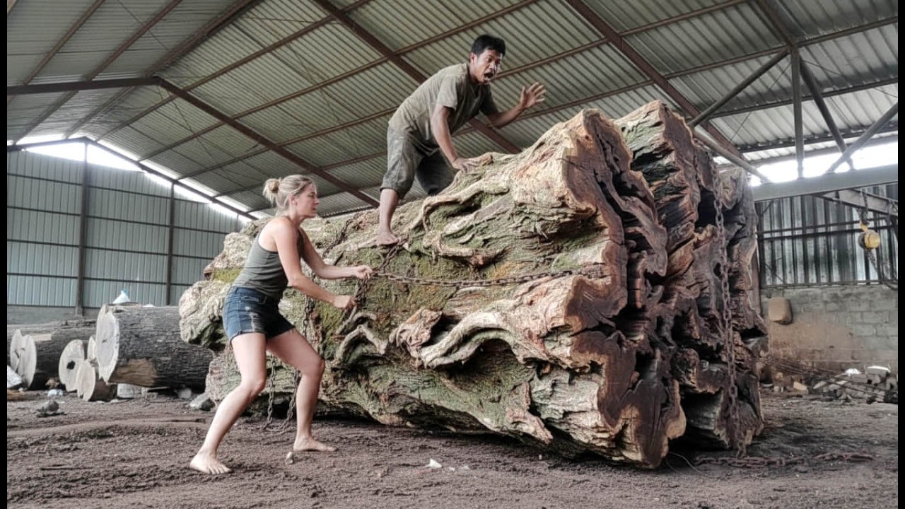 The Most Expensive & Surprising Monster Tree Discovery at the Sawmill🌲