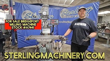 used Bridgeport milling machine with Dro and power feeds for sale