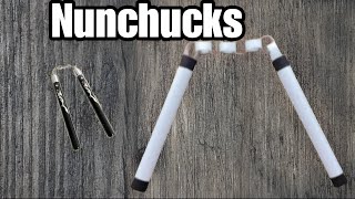 How to make nunchucks with paper