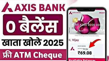 Axis Bank Zero Balance Account 2025 | Axis Bank Zero Balance Account Opening Online | Axis Bank