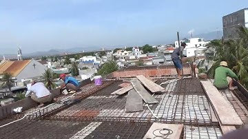 Cách đóng cốt pha dầm sàn